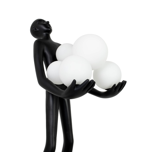 Lampa stołowa HUMAN PREMIUM czarna - Moosee