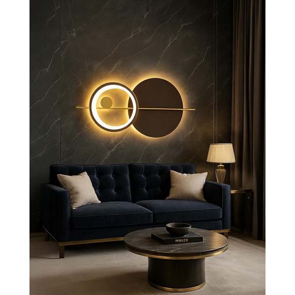 Lampa ścienna MOONS złota - Moosee