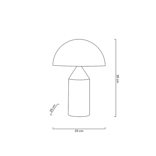 Lampa biurkowa FUNGO złota - Moosee
