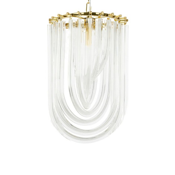 Lampa wisząca MURANO S złota - Moosee