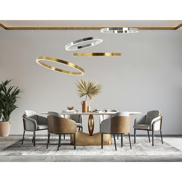 Lampa wisząca RING 40 złota - Moosee