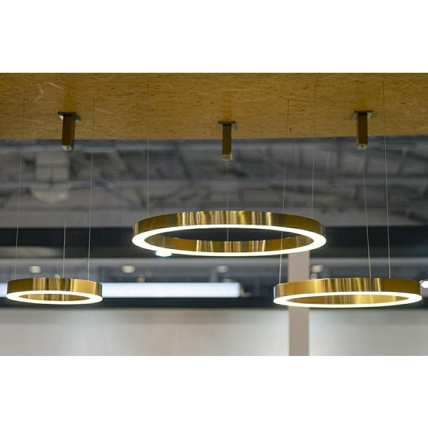 Lampa wisząca RING 80 złota - Moosee