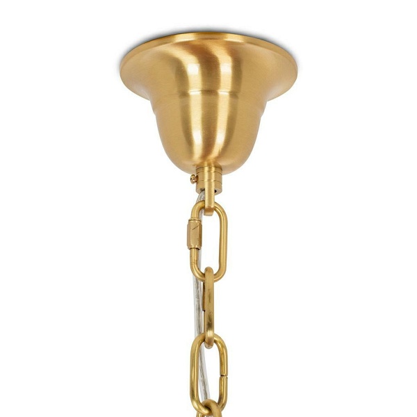 Lampa wisząca TIFFANY 135 biała mosiądz / naturalne pióra - Moosee