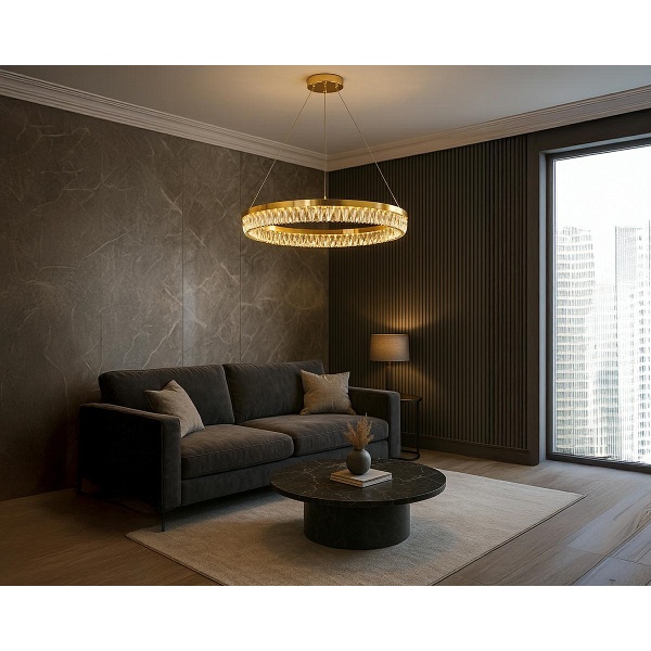 Lampa wisząca SAVOY 80 złota - Moosee