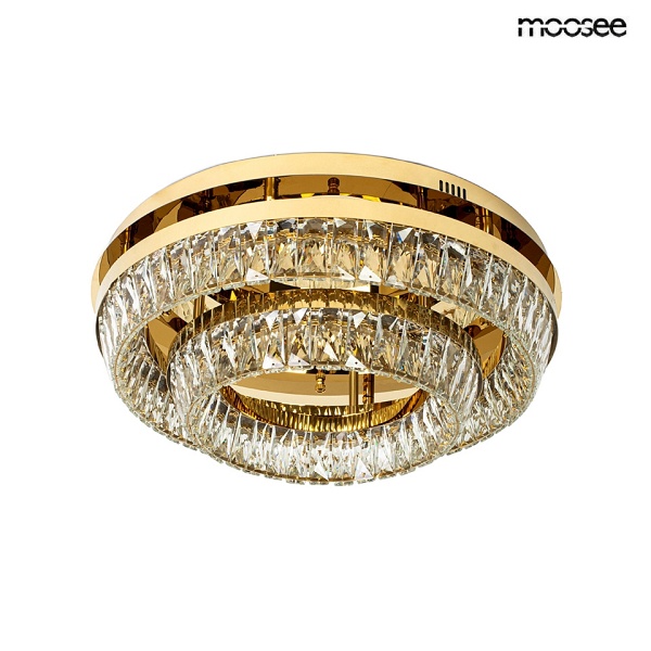 Lampa sufitowa / plafon SAVOY 2 złota - Moosee