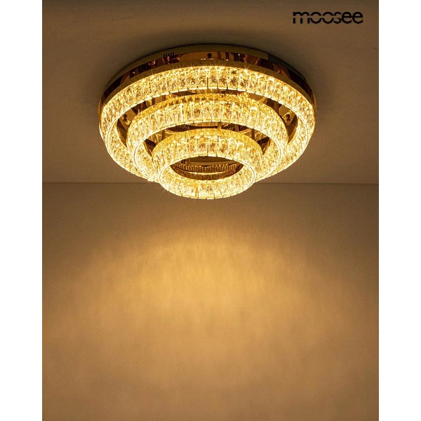 Lampa sufitowa / plafon SAVOY 3 złota - Moosee
