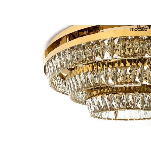 Lampa sufitowa / plafon SAVOY 3 złota - Moosee