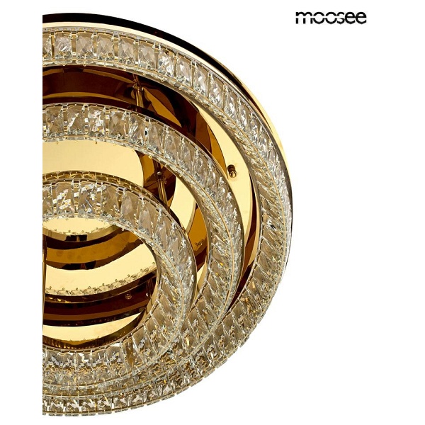 Lampa sufitowa / plafon SAVOY 3 złota - Moosee