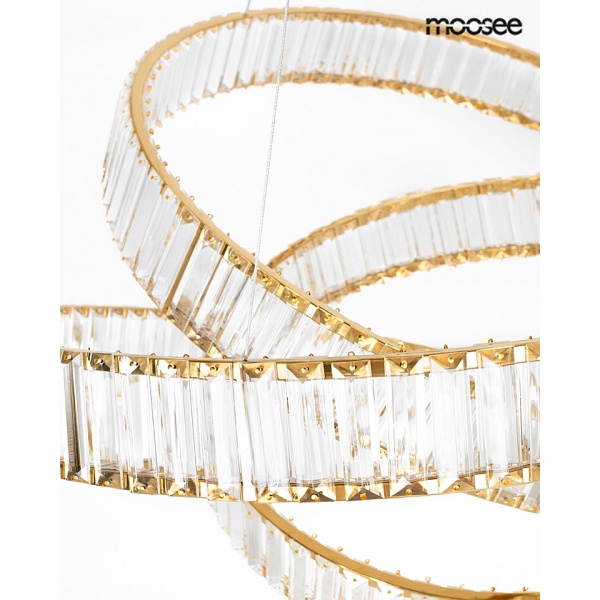 Lampa wisząca WAVE 80 złota - Moosee