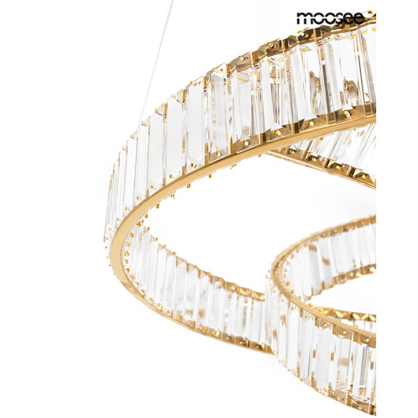 Lampa wisząca WAVE 80 złota - Moosee