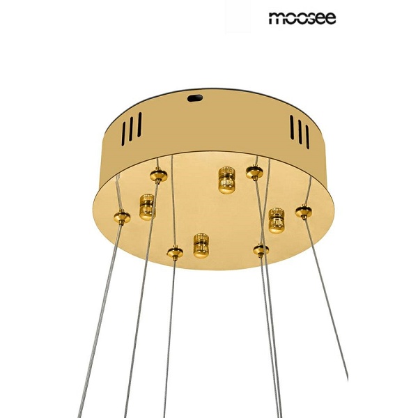 Lampa wisząca WAVE 80 złota - Moosee