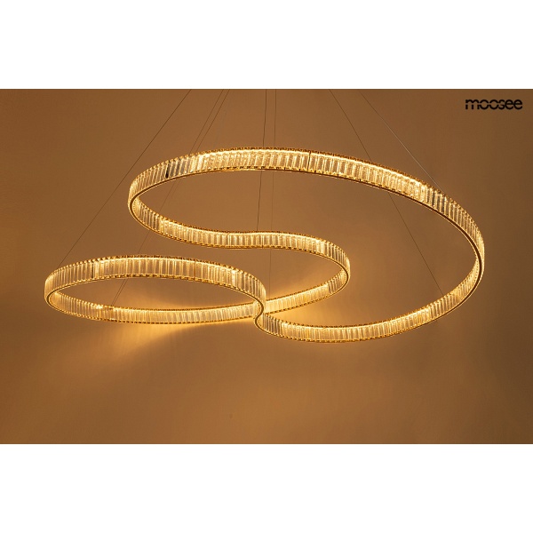 Lampa wisząca WAVE 160A złota - Moosee