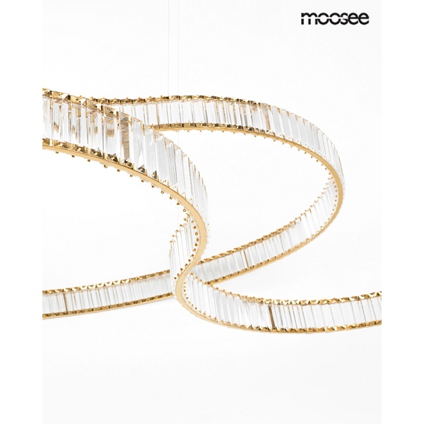 Lampa wisząca WAVE 160A złota - Moosee