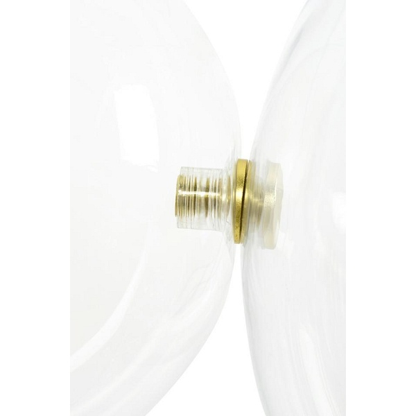 Lampa wisząca CAPRI DISC 3 złota - 180 LED, aluminium, szkło - Moosee