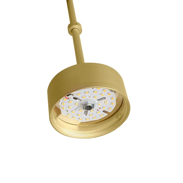 Lampa wisząca CAPRI LINE 3 złota - 180 LED, aluminium, szkło - Moosee