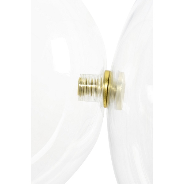 Lampa wisząca CAPRI LINE 5 złota - 300 LED, aluminium, szkło - Moosee