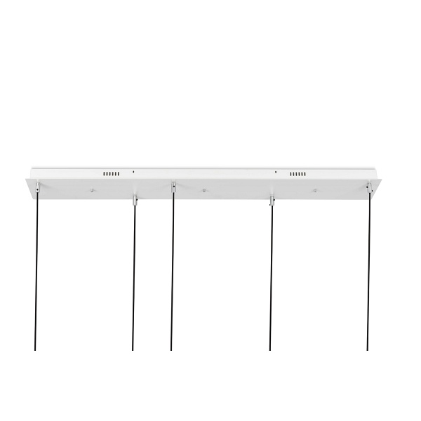 Lampa wisząca CAPRI LINE 5 złota - 300 LED, aluminium, szkło - Moosee