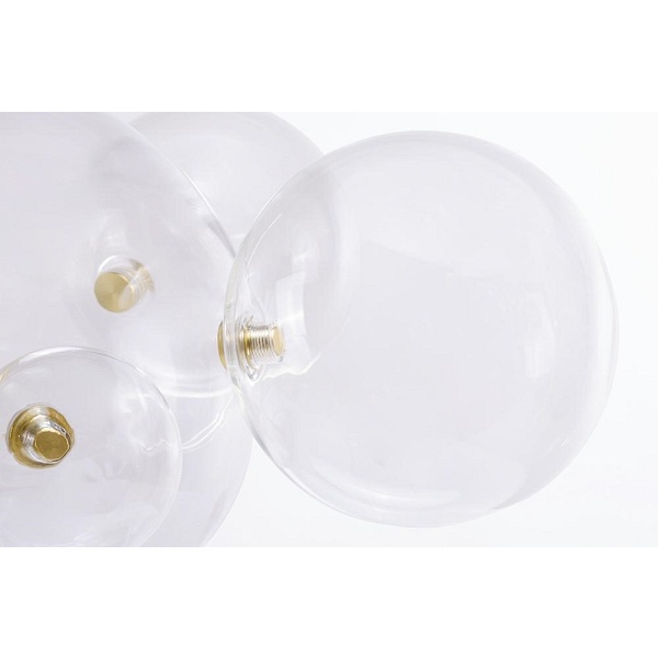 Lampa wisząca CAPRI 6 złota - 60 LED, alumiumium, szkło - Moosee