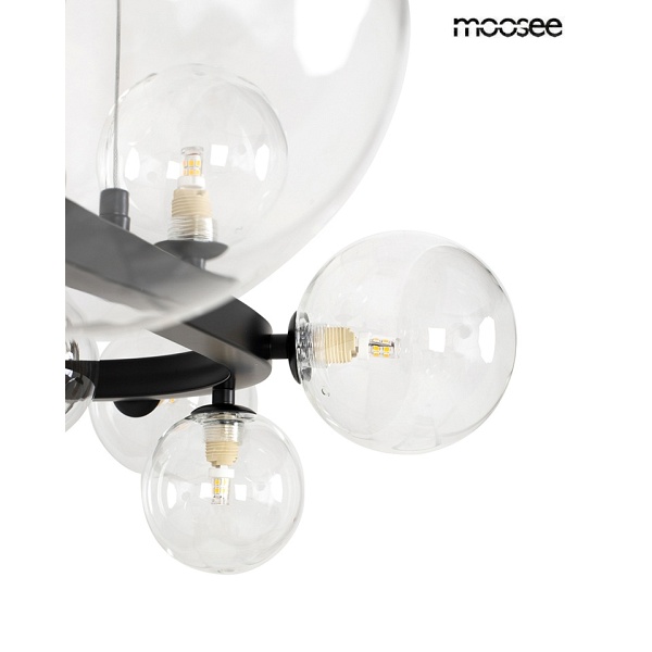 Lampa wisząca ALURE OVAL 120 czarna - Moosee