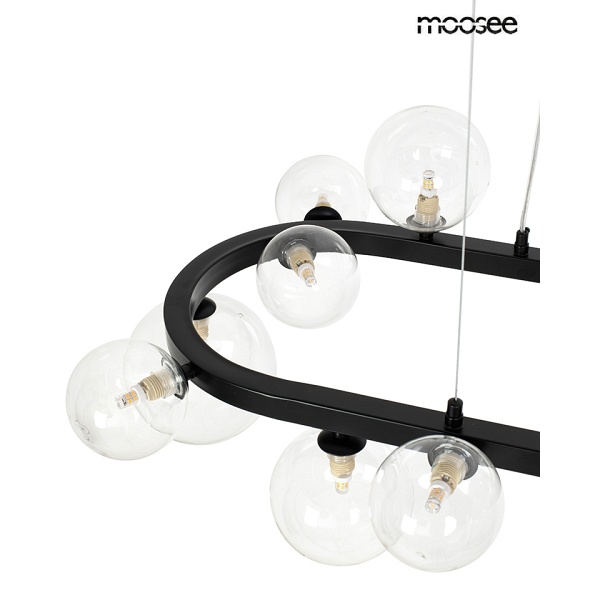 Lampa wisząca ALURE OVAL 120 czarna - Moosee