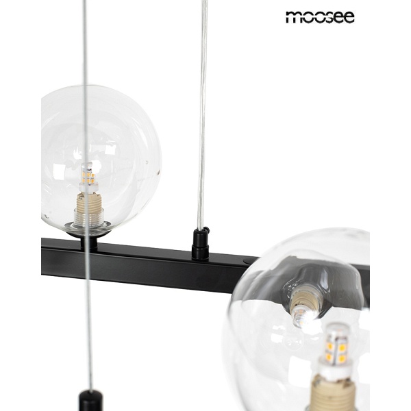 Lampa wisząca ALURE OVAL 120 czarna - Moosee