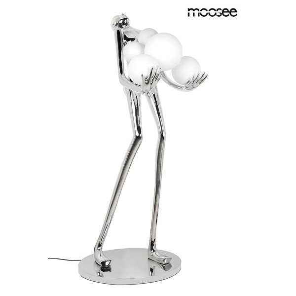 Lampa podłogowa HUMAN SILVER PREMIUM - Moosee