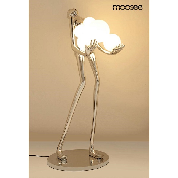 Lampa podłogowa HUMAN SILVER PREMIUM - Moosee