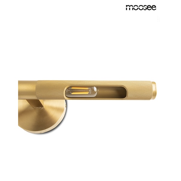 Lampa ścienna CRUDO złota - Moosee