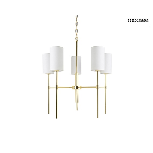 Lampa wisząca IMPERIO 5 złota - Moosee