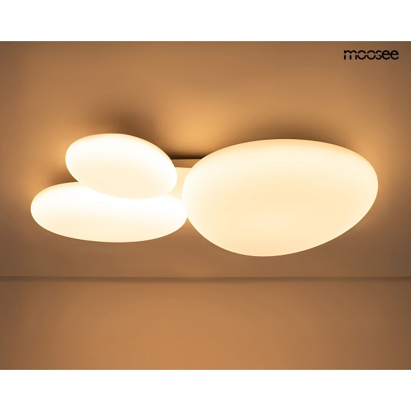 Lampa sufitowa / plafon CLOUD 3 biała - Moosee