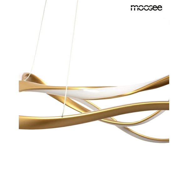 Lampa wisząca WAVES 2 złota - Moosee