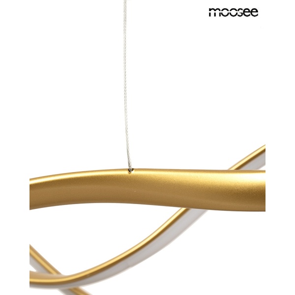 Lampa wisząca WAVES 2 złota - Moosee