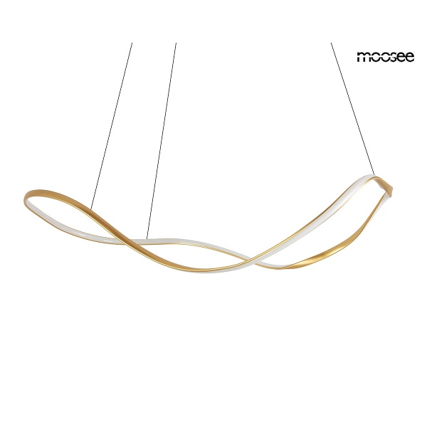 Lampa wisząca WAVES 100 złota - Moosee