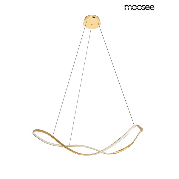 Lampa wisząca WAVES 100 złota - Moosee