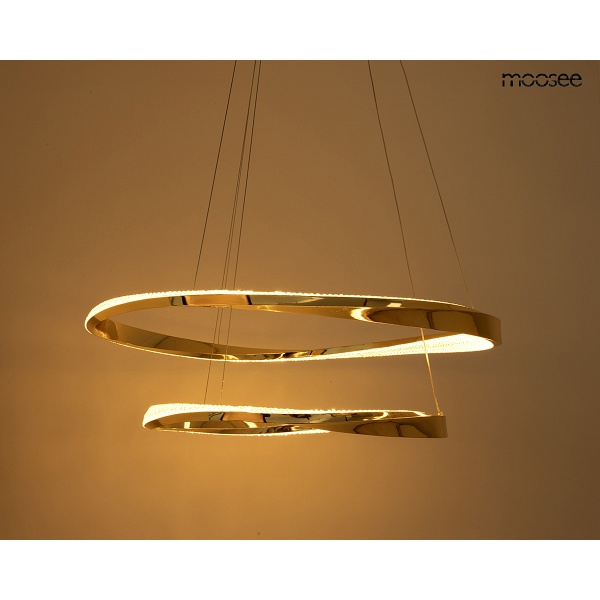 Lampa wisząca ANILLO 2 złota - Moosee