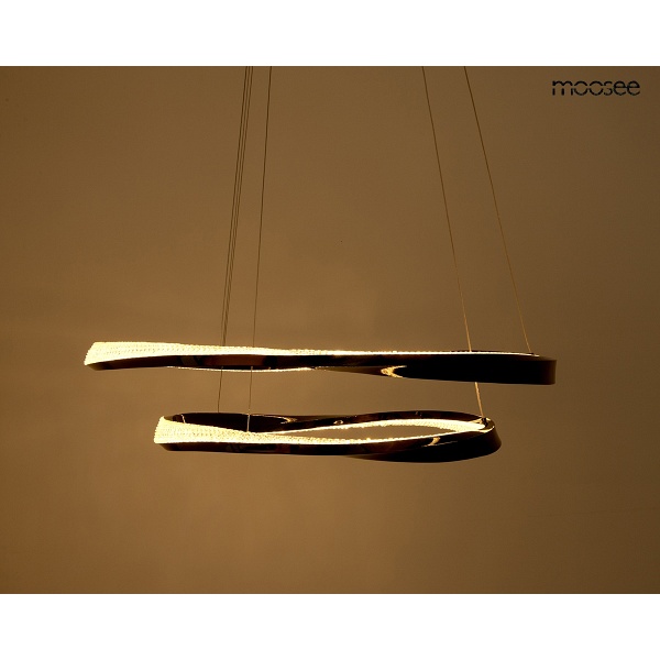 Lampa wisząca ANILLO 2 czarna - Moosee