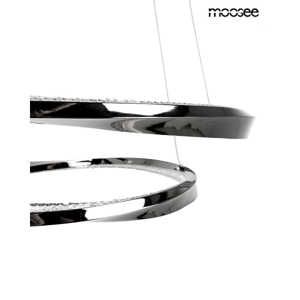 Lampa wisząca ANILLO 2 czarna - Moosee