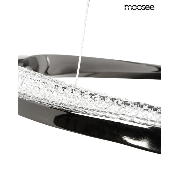 Lampa wisząca ANILLO 2 czarna - Moosee