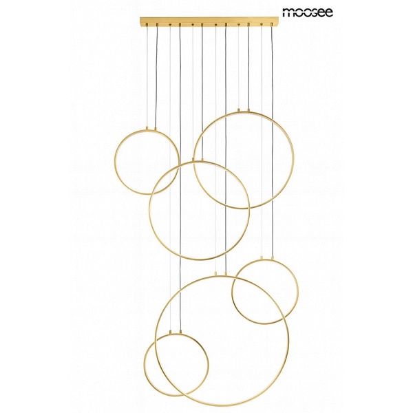 Lampa wisząca CIRCULO SIX złota - Moosee