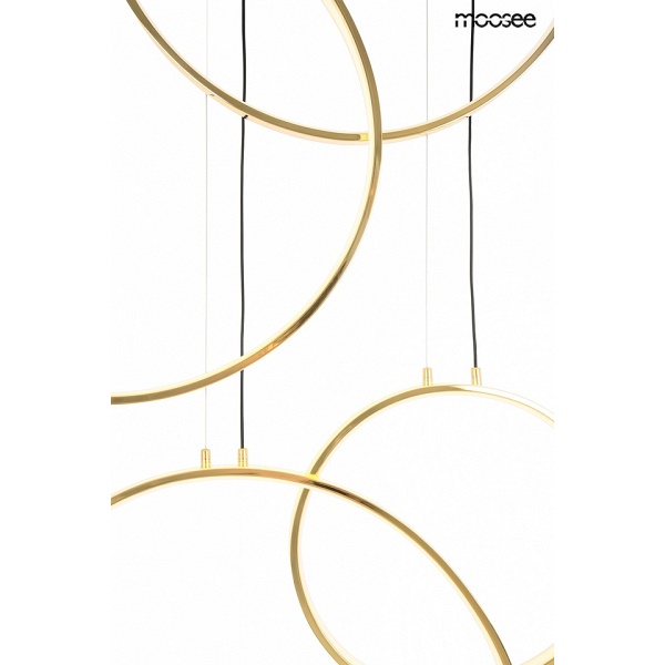Lampa wisząca CIRCULO SIX złota - Moosee