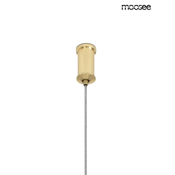 Lampa wisząca ALURE OVAL 120 złota/mleczna - Moosee