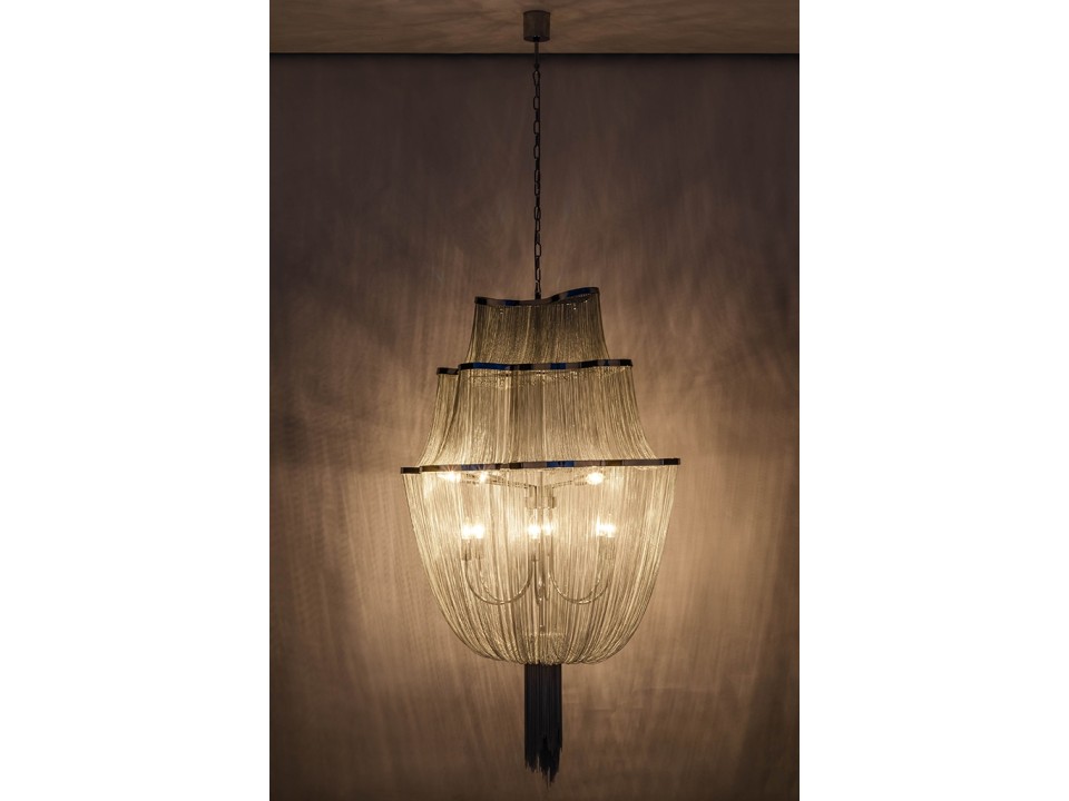 Lampa wisząca ATLANTA 2 - aluminium, stal - King Home