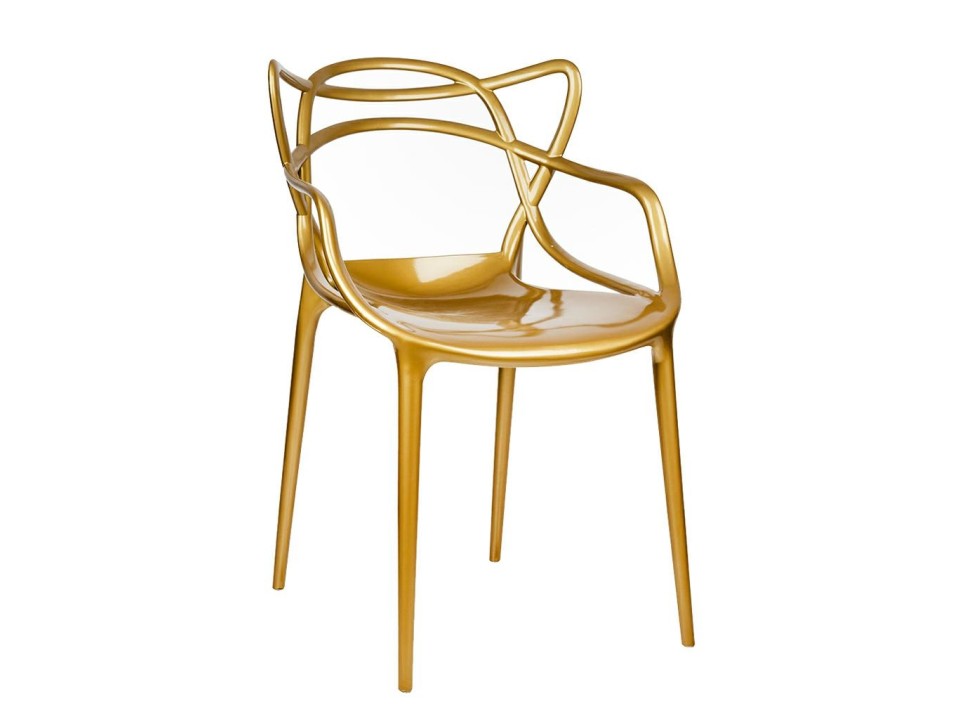 Krzesło LUXO złote - ABS - King Home