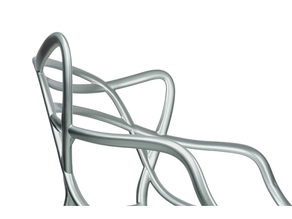 Krzesło LUXO srebrne - ABS - King Home