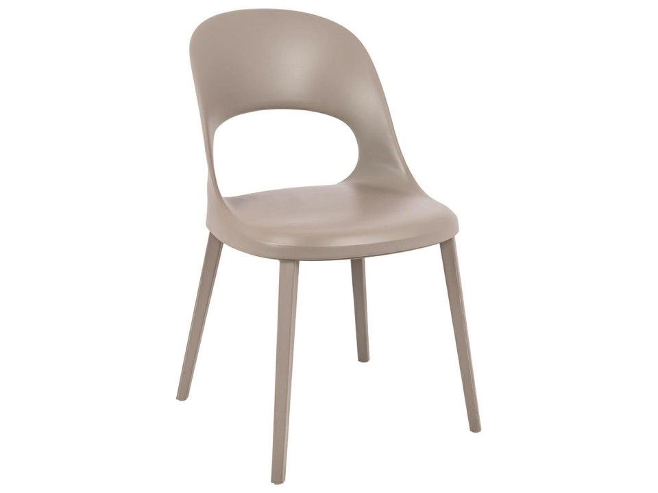Krzesło BUKO szare - polipropylen - King Home