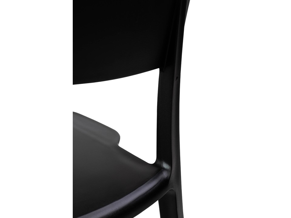 Krzesło AGAT PREMIUM czarne - polipropylen - King Home