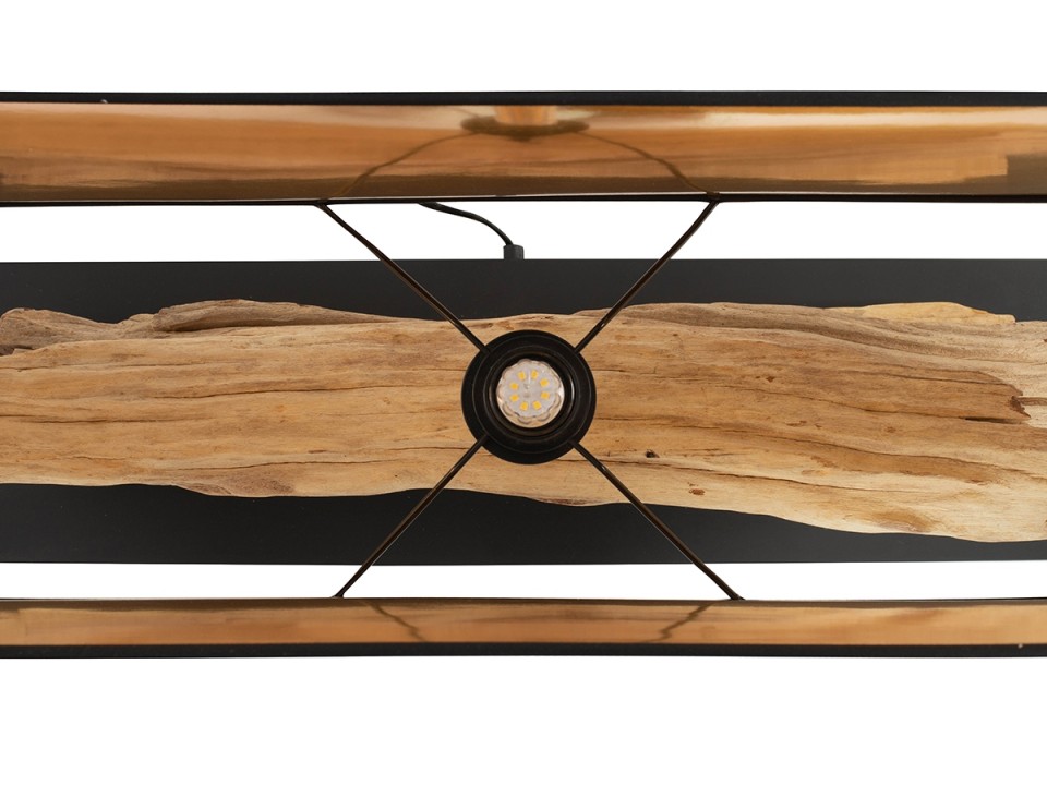 KARE lampa stołowa NATURE 80 x 52 cm czarno-drewniana - Kare Design