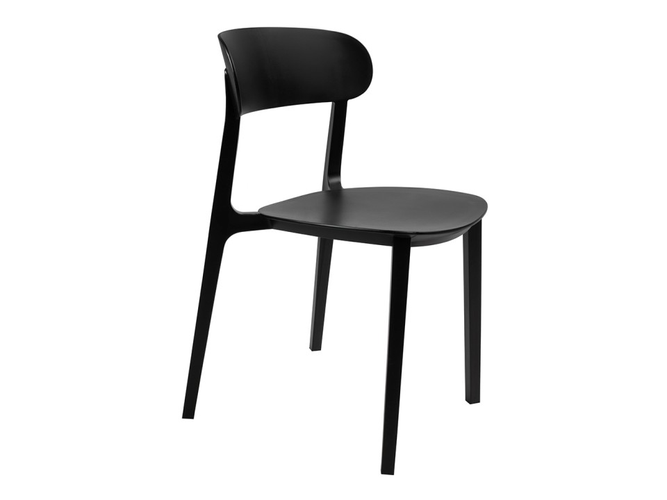 Krzesło NIKON czarne - polipropylen - King Home