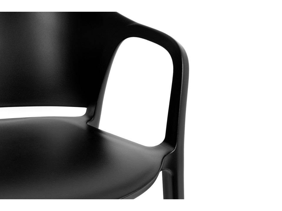 Krzesło CAMEL czarne - polipropylen - King Home