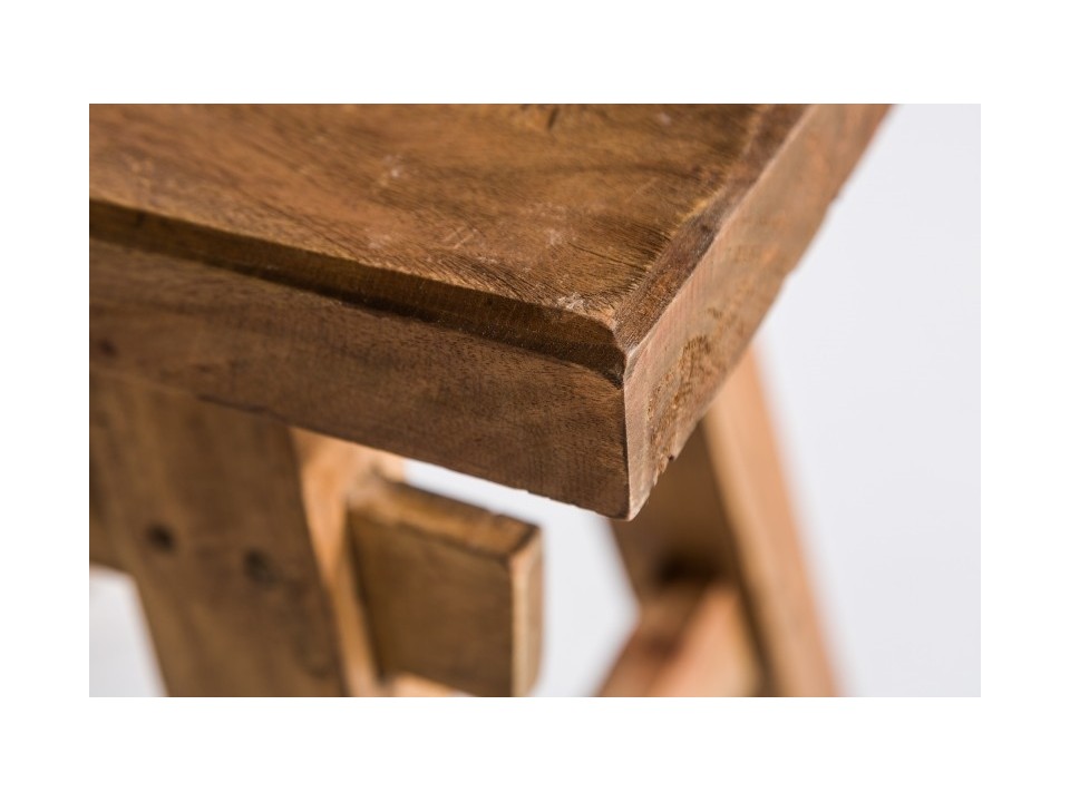 INVICTA stołek HEMINGWAY 50 cm - drewno z recyklingu - Invicta Interior